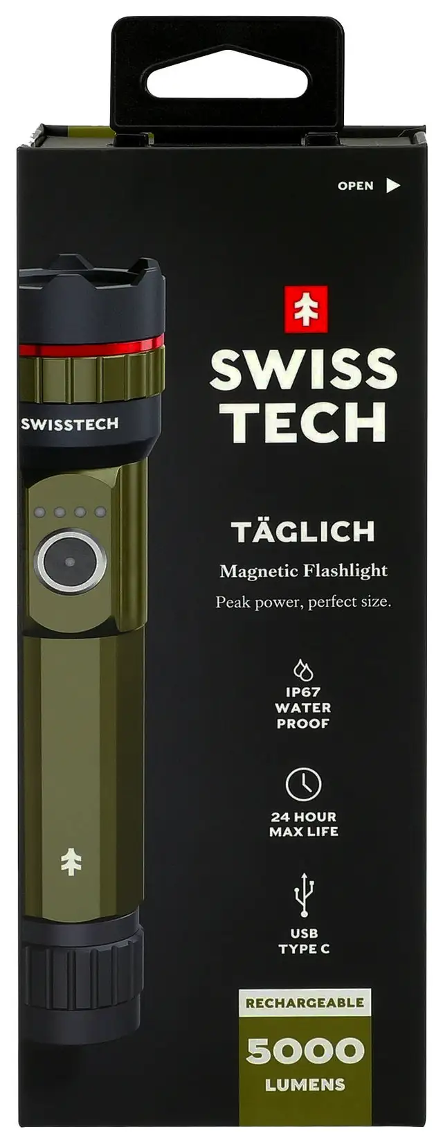 Täglich, 5000 lumen LED-lykt 