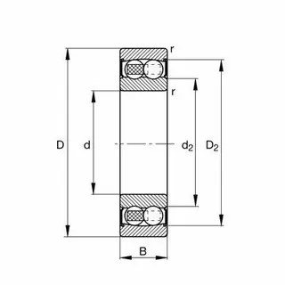 2204.2RS.TV FAG SFÆRISK 