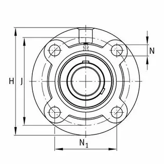UCFC207-J7 FAG Flenslagerenhet 