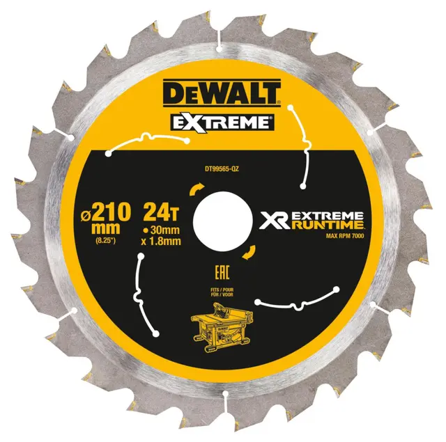 Sirkelsagblad DT99565 XR DeWalt Ø210X30m 