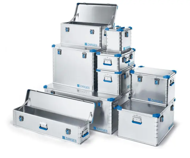 Aluminiumskasse Zarges Eurobox Eurobox trans. Zarges 90x50x38cm 40716 