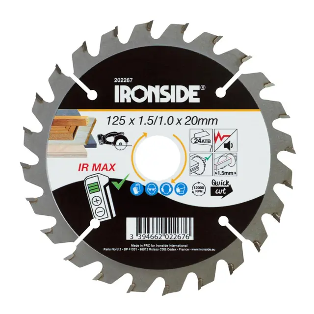 SIRKELSAGBLAD 125X20X1,5 