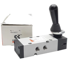 1/4" MANUELL 5/2 PORT VENTIL Valves Mod. 454-90