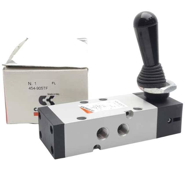 1/4" MANUELL 5/2 PORT VENTIL Valves Mod. 454-90 