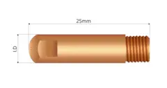 Mig kontaktrør M6x25 0,8mm