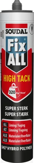 Monteringslim Soudal Fix ALL 290ml hvit