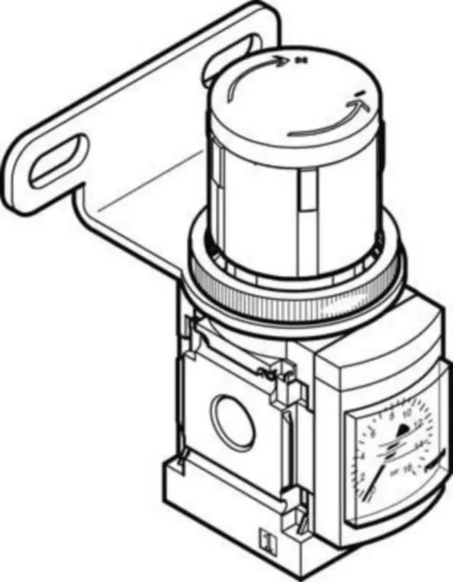 Trykkregulator Festo MS6-LR-1/2-D6-AS 