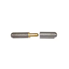 Sveisehengsel stål/messing stift 8mm
