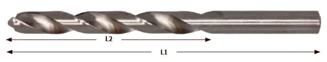 BOR 12MM LANGT HSS Pro Bright Long , 12,0 × 205 mm 