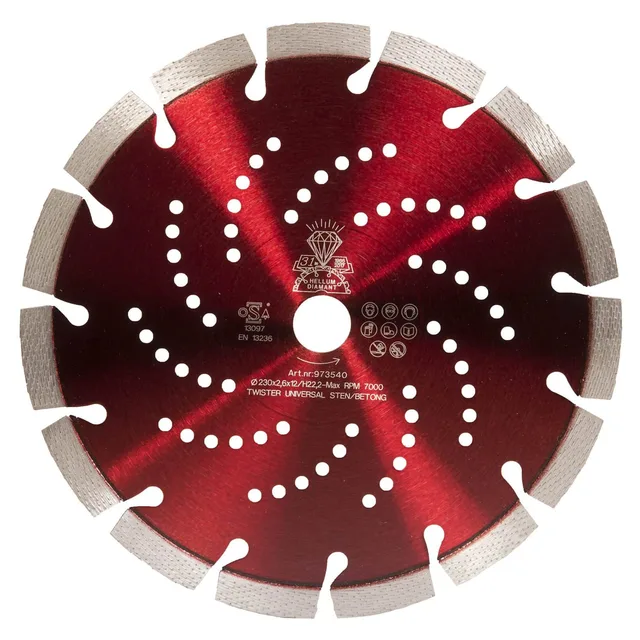 Ø125/22,2-2,2/12 TWISTER 