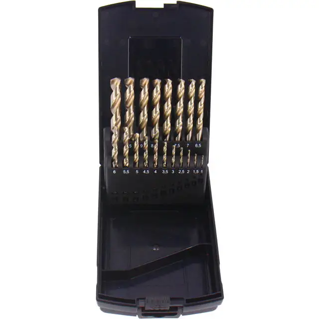 HSS 5%COBOLT SÆT 1-10 HSS metallborsett Cobalt 5%, 1 - 10 mm, 