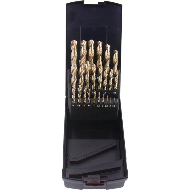 HSS 5%COBOLT SÆT 1-13 HSS metallborsett Cobalt 5%, 1 - 13 mm, 