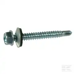 Plateskrue, 6,3x50 mm, 10 mm sekskantet flenshode, DIN 7504