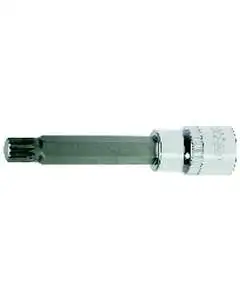 bits-pipenøkkel for flertannede (XZN®)-s Bitspipe 1/2" XZN M10 lang 