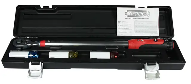 MOMENTNØKKEL 1/2" 40-200NM Moment servicesett med hjulpiper 