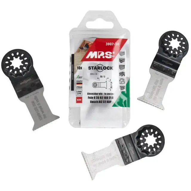 MULTISAGBLAD FOR TRE 10PAKK Multicutterblad 3907, L50xB35 mm Bimetal 