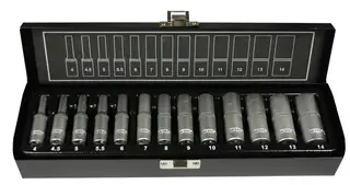 T-0613F PIPESETT 1/4"LANG 13 DL4-14MM T0613F Pipesett 1/4" Lang, 13 deler