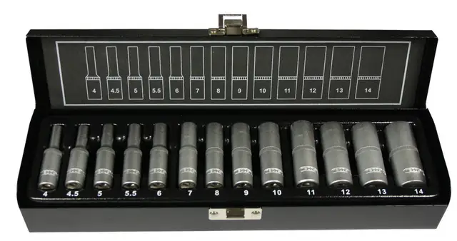 T-0613F PIPESETT 1/4"LANG 13 DL4-14MM T0613F Pipesett 1/4" Lang, 13 deler 