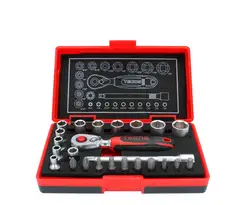 TECOS 1/4" PIPESETT TOMMER Pipenøkkelsett T0624I - (1/4") Tommer