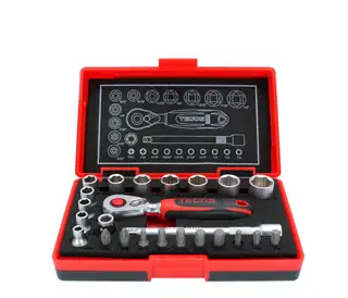 TECOS 1/4" PIPESETT TOMMER Pipenøkkelsett T0624I - (1/4") Tommer