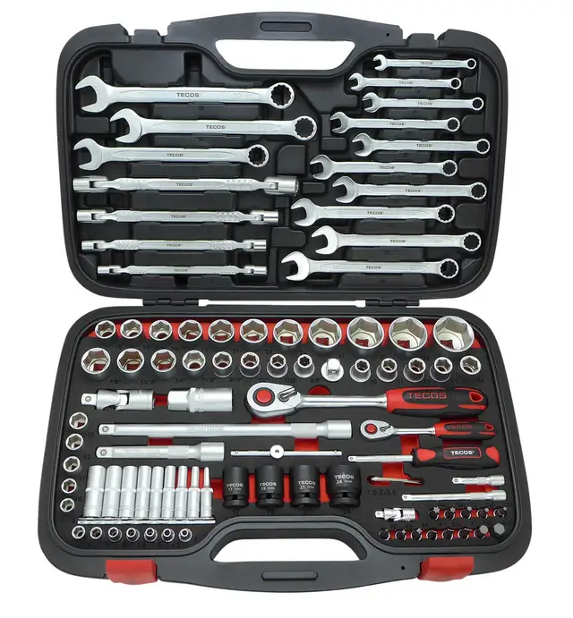 TECOS SOCKET SET Pipenøkkelsett T-2094 1/2" + 1/4" 
