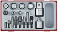 ADAPTERSETT 17 deler Adaptersett Teng Tools TTADP17