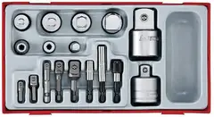 ADAPTERSETT 17 deler Adaptersett Teng Tools TTADP17