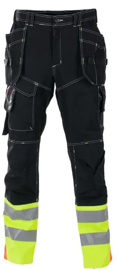 Håndverksbukse BS Drevsjø HiVis kl.1 gul str c50