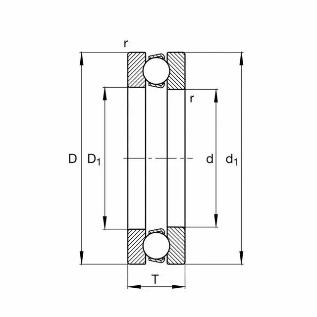 51113 FAG Aksialsporkulelager 