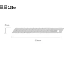 KNIVBLAD AB10B BLANK STD A10 Knivblad AB-10B Olfa 9mm 10pk