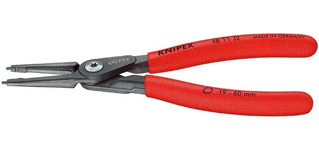 SEEGERRINGER. KNIPEX 4811 PRESISJONS-SEEGERRINGSTANG GRÅ ATRAMENTE 