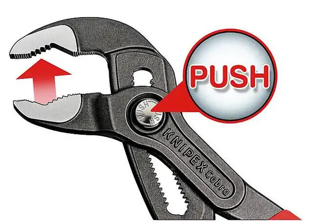 VANNPUMPETANG 8701 125 SB KNIPEX COBRA® GRÅ ATRAMENTERT 125MM 